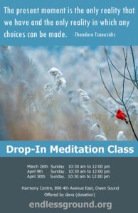 Drop-In Meditation Class (March–April 2023)